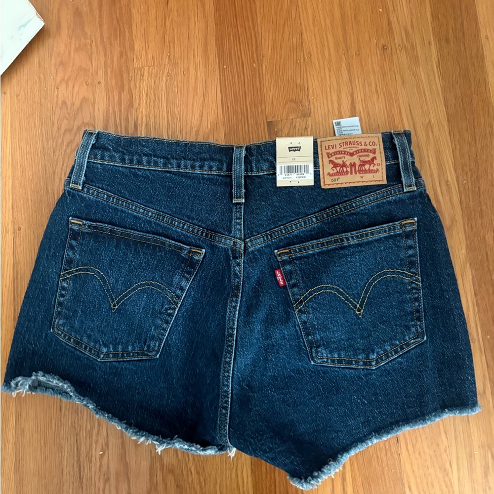Levi's Women's Blue Denim Shorts